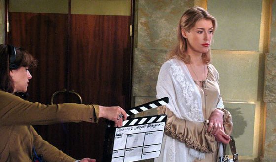 Молодая Мария Шукшина на съемках сериала «Дорогая Маша Березина»