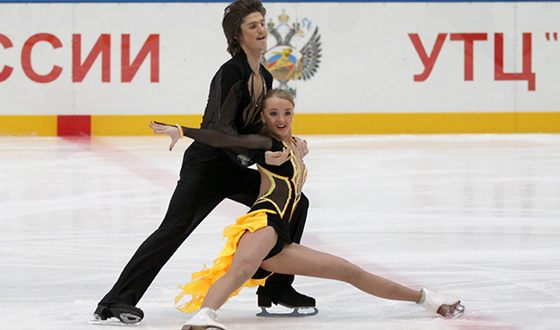 Александра Степанова и Иван Букин в коротком танце (Первенство России 2012)