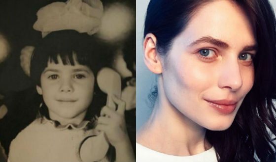 Юлия Снигирь в детстве и сейчас