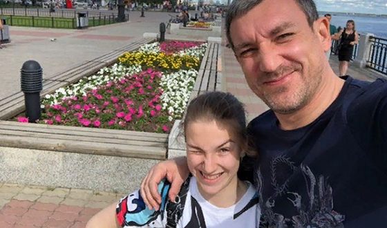 Василий Орлов с дочкой Еленой