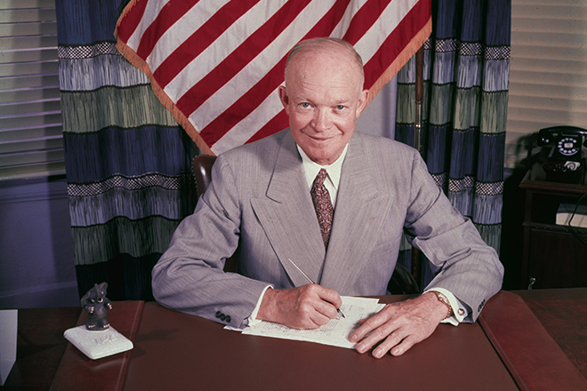 Президент США Дуайт Эйзенхауэр