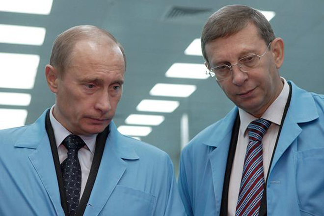 Владимир Евтушенков и Владимир Путин
