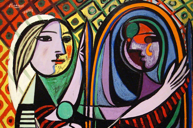 Картина Пабло Пикассо «Девушка перед зеркалом»