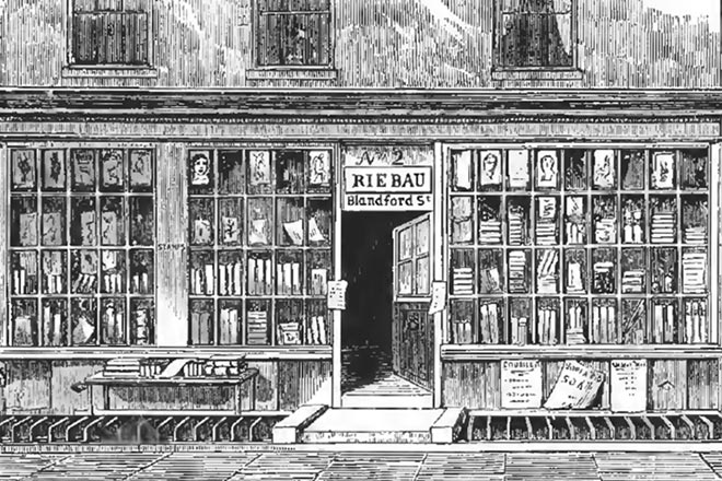 Книжный магазин Рибо, где работал Фарадей