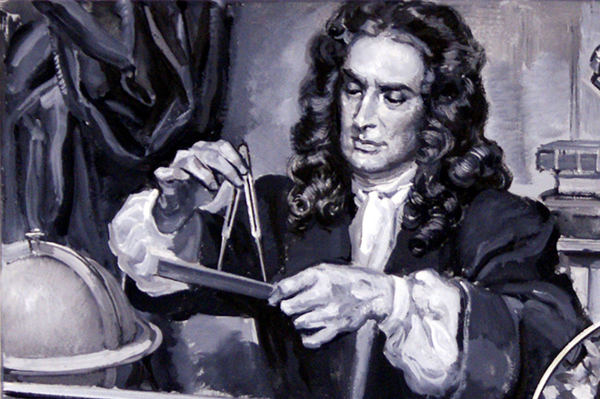 Ученый Исаак Ньютон