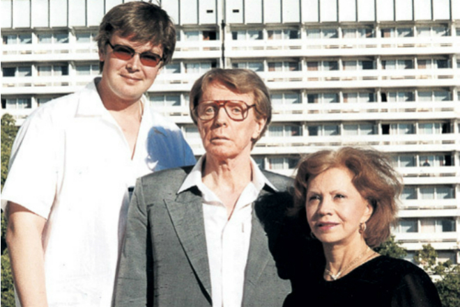 Олег Стриженов с отцом и его женой Лионеллой