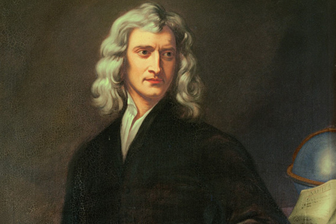 Исаак Ньютон в молодости