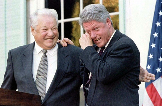 Борис Ельцин и Билл Клинтон