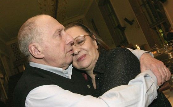 Актер Сергей Юрский с женой Натальей Теняковой
