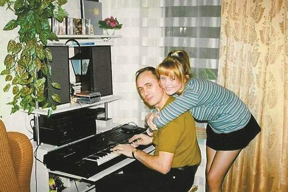 Юлия Началова с отцом, автором многих ее песен