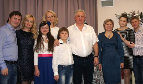 Вячеслав Наговицын в кругу семьи