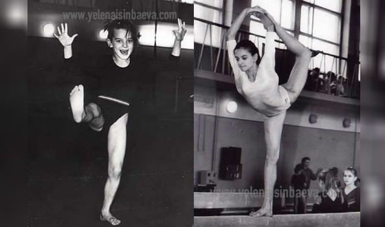В детстве Елена Исинбаева занималась спортивной гимнастикой