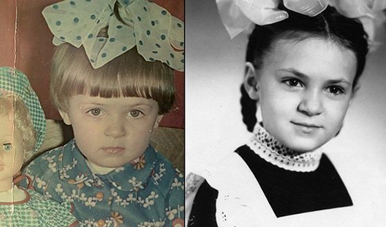 Яна Рудковская в раннем детстве и в школьные годы