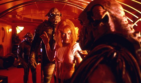 Милла Йовович в роли инопланетянки Лилу из «Пятого элемента»