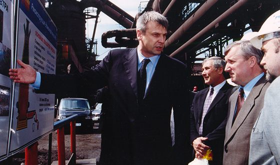 Сергей Носов на Нижнетагильском металлургическом комбинате (2003)