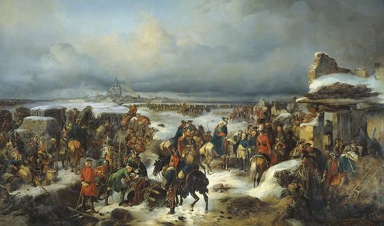 Взятие русскими войсками в 1761 году крепости Кольберг в ходе Семилетней войны